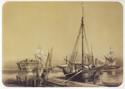 Tartane in Toulon by Louis Le Breton